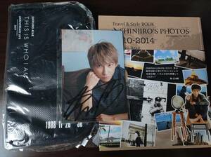 【即決】【送料無料】 中古 與真司郎 「SHINJIRO'S PHOTOS Travel & Style BOOK」　＆　チケット＆パスポートケース ＆写真