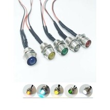 汎用 24V LEDデイライト LED LEDスポットライト インジケーターランプ パイロットランプ ホワイト1個(L01)_画像2