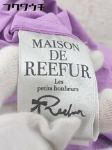 ◇ MAISON DE REEFUR メゾンドリーファー バックジップ ノースリーブ 膝丈 ワンピース サイズ38 パープル レディース_画像6