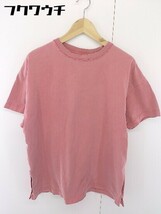 ◇ Goodwear × SENSE OF PLACE by URBAN RESEARCH サイドスリット 半袖 Tシャツ カットソー サイズF レッド系 レディース_画像2