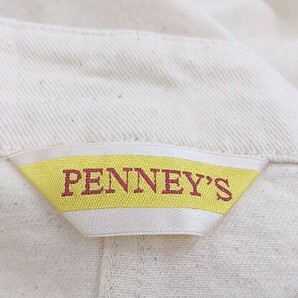 ◇ PENNEYS 長袖 ノーカラージャケット アイボリー メンズ Pの画像4