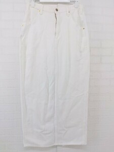 ◇ CHIGNONSTAR シニヨンスター 変形 ロング タイト スカート スカート サイズ M ホワイト レディース P
