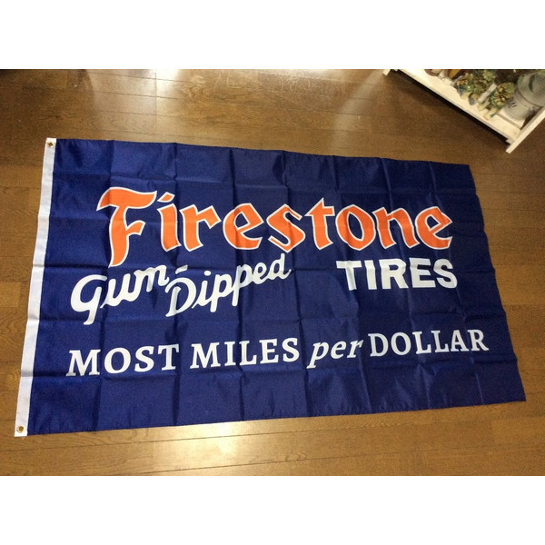 Firestone Flag Tapestry American Goods, American Goods, Handmade items, interior, miscellaneous goods, panel, Tapestry
