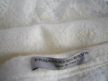 クローゼット整理！ERMANNO SCERVINO 70%wool・20%silk・10%cashmere レース入り異素材使い ロングスカート 40（40細身）試着のみ_画像6