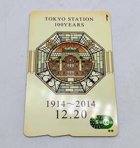 蘇や〔PTY21〕１円スタート！　残高￥1500　suicaカード　交通系icカード　東京駅100周年記念　中古品　コンパクトサイズ