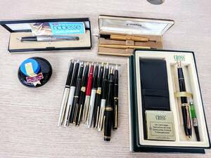 ミさ[MoY17]文房具　万年筆他　おまとめ　PILOT/PARKER/CROSS/MONTBLANC含む　14k/14k-585/18k/18k-750刻印有り　ジャンク品　60サイズ