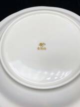 蘇さ(SY1049) 　和食器　香蘭社　湯揃　セイントジョーン　プレートセット　デザート皿　箱付き　中古品　100サイズ_画像5