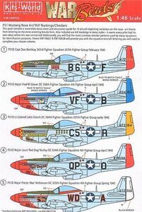 Kits-World(148029)1/48 P-51B/P-51D用Nose Art他デカール