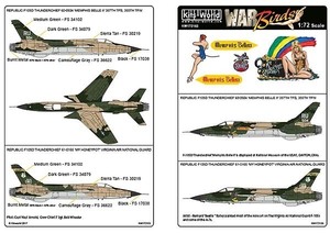 Kits-World(172153)1/72 F105D THUNDERCHIEF 'MEMPHIS BELLE II'他用デカール