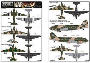 Kits-World(172096)1/72 Douglas C-47/C-53D 'D-Day Doll' Commemorative Air Force (CAF) Texas USA他用デカール