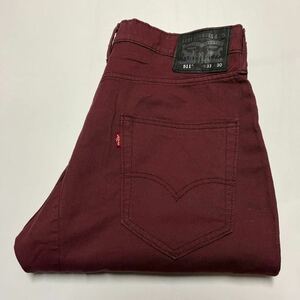 Levi’s リーバイス 511 コミューター スリムフィットストレッチパンツ バーガンディ 19111-0104 W33 L30