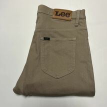 Lee リー LM0387 ストレッチジーンズ デニムパンツ ベージュ W33 日本製_画像1