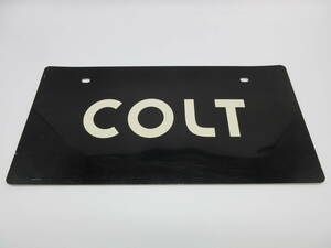 三菱 コルト COLT ディーラー 新車 展示用 非売品 ナンバープレート マスコットプレート