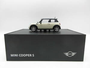 1/43 BMW MINI ミニクーパーS　ディーラー特注 ミニカー　アイボリー×ブラック