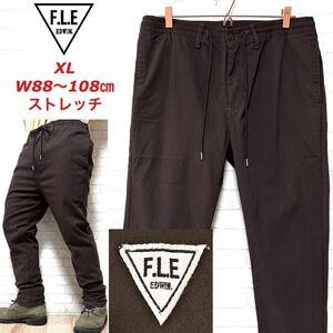 EDWIN エドウィン F.L.E 高ストレッチ イージーパンツ 裏起毛