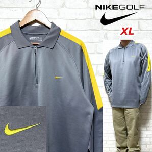 NIKE GOLF ナイキゴルフ 高ストレッチ ハーフジップシャツ 長袖 裏起毛