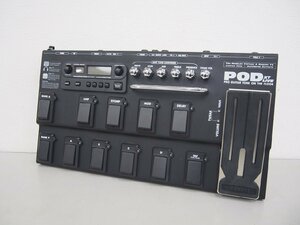 ☆【1K0126-4】 LINE6 ラインシックス アンプシミュレーター マルチエフェクター POD XT LIVE 現状品