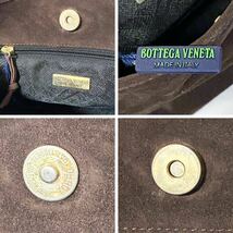 ■極美品■BOTTEGA VENETA ボッテガヴェネタ・ワンショルダーバッグ肩掛け スエード×レザー ゴールド金具 ブラウン茶系_画像9