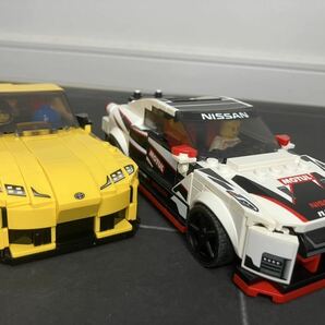 レゴ LEGO スピードチャンピオントヨタ GR スープラ 76901と日産 R35 GT-R ニスモ NISMO 76896 2台セット ジャンクの画像1