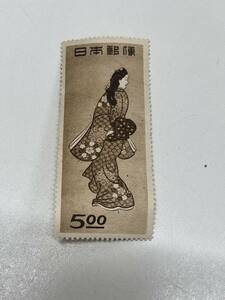 1円スタート!!見返り美人 バラ 額面5円 切手趣味週間 特殊切手 コレクション プレミア 切手 消印なし アンティーク 未使用 現状品◆2-23