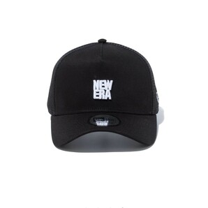 新品未使用 NEW ERA(ニューエラ)9FORTY A-Frame トラッカー スクエアニューエラロゴ ブラック × スノーホワイト ブラックメッシュの画像2