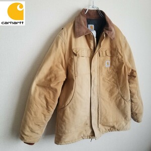 90s Carhartt C03 カーハート　トラディショナルJK 　XL ダック ブラウン ビンテージ 中綿 カーハート 古着