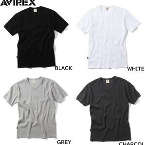 AVIREX 半袖 VネックTシャツ L ホワイト / アヴィレックス WHITE 白 アビレックス 新品 デイリーの画像10