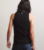 AVIREX アヴィレックス RIB TANK TOP ブラック Lサイズ / DAILY リブ タンクトップ / デイリーウェア 新品 アビレックス 黒 BLACK_画像5