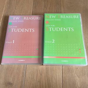 NEW TREASURE ENGLISH SERIES CDs FOR STUDENTS STAGE1 STAGE2 2種類