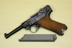 ルガー P08 BK ブラック 4インチ W Eガスブローバック タナカ互換