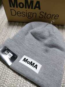 新品 未使用 NEW ERA MOMA 別注 ニットキャップ グレー ニット帽子 ニューエラ フリーサイズ ニューヨーク 近代美術館 モマ