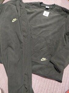  new goods regular price 16720 NIKE hybrid fleece setup XL pull over Nike top and bottom men's pants crew neck 