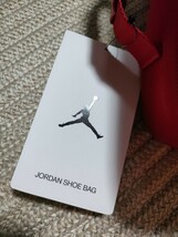 新品 NIKE JORDAN シューズケース ジムレッド 赤 ナイキ ジョーダン スニーカー 収納 バッグ AIR_画像6