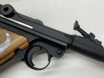 【G-143】 ジャンク ガスガン ルガー 08 1915 8インチモデル グリップ部カスタム品 ハンドガン LUGER P08 メーカー不明品_画像5