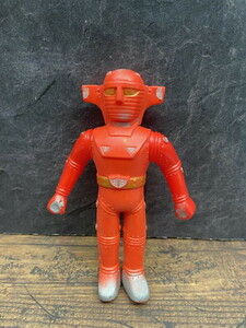 S-22◆1円～◆ヨネザワ レッドバロン ソフビ フィギュア 人形 スーパーロボット 当時物