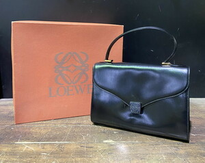 S-236◆1円～◆LOEWE ハンドバッグ ワンハンドル フォーマル フラップバッグ ロエベ 箱付