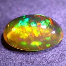 天然ファイアオパール メキシコ産 2.240ct 欧泊 裸石 宝石 ジュエリー 遊色 ファイヤーオパール 天然 墨西哥 loose jewelry fire opal_画像4