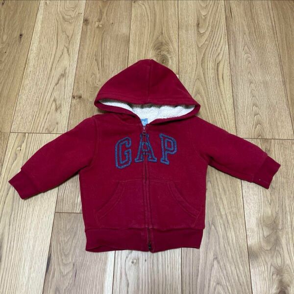 baby GAP あったか裏ボアパーカー ベビーキッズ服　アウター　90サイズ パーカー 上着 ベビーギャップ 子供服 