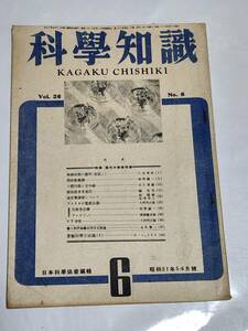 ４０　昭和21年5・6月号　科学知識　周波数変調　立体回路と空中線　米国の電波兵器　全波受信機