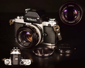 U469 【泉美】美品Nikon NIKKOR-S.C Auto 1:1.4 f＝50㎜ ニコン フィルムカメラ フィルター(L1Bc 52㎜)・キャップ付