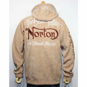 Norton ノートン 服 NORTON 裏シャギー ジップパーカー 203N1302【キャメル】未使用品