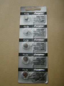 Energizer★時計用ボタン電池：SR41SW/SR41W １シート（５個）