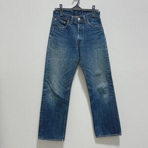 ヴィンテージ 70s リーバイス levi's 501 66前期 BIG E ビッグE W29 L30 赤耳 ポケット裏シングル 裾チェーンステッチ デニムパンツ 