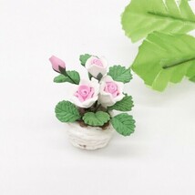 s027◆室内を華やかに◆ ドールハウス 用 ミニチュア 花 鉢花 植物 鉢植 p1 インテリア グリーン ガーデニング フラワー Doll House Blythe_画像7