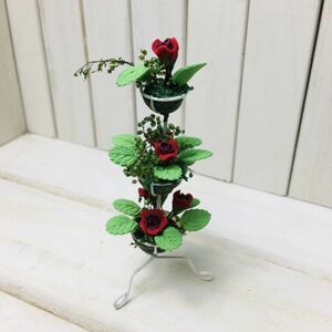 y504◆室内を華やかに◆ ドールハウス 用 ミニチュア 花 鉢花 植物 鉢植 rg インテリア グリーン ガーデニング フラワー Doll House Blyth