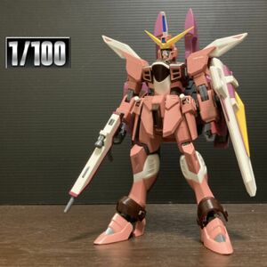 diガンプラ完成品ジャンク 機動戦士ガンダムSEED 1/100 ジャスティスガンダム バンダイ プラモデル