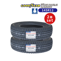 2本セット 145R12 6PR 2023年製 新品スタッドレスタイヤ GOODYEAR ICE NAVI CARGO 送料無料 アイスナビカーゴ 145/12_画像1