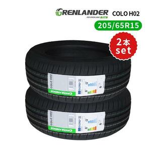 2本セット 205/65R15 2023年製造 新品サマータイヤ GRENLANDER COLO H02 送料無料 205/65/15