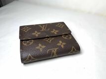 192 極美品　1円 LOUIS VUITTON ルイヴィトン モノグラム wホック 三つ折り ポルト カルト クレディ 小銭入れ ウォレット 財布_画像6