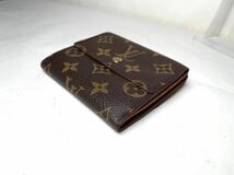 213 美品　1円 LOUIS VUITTON ルイヴィトン モノグラム wホック 三つ折り ポルト カルト クレディ 小銭入れ ウォレット 財布_画像3